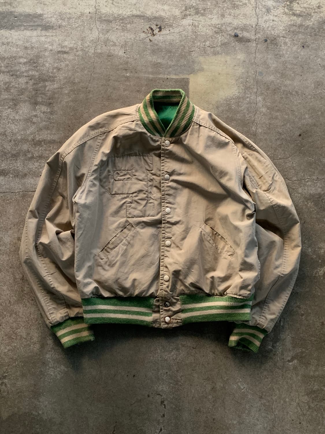 50s GAMEMASTER 레이온 코튼 리버시블 바시티 자켓 상품이미지7