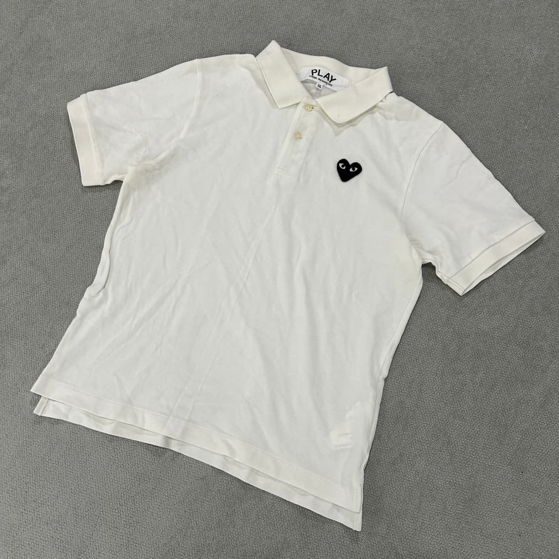 꼼데가르송 화이트 반팔 상품이미지1