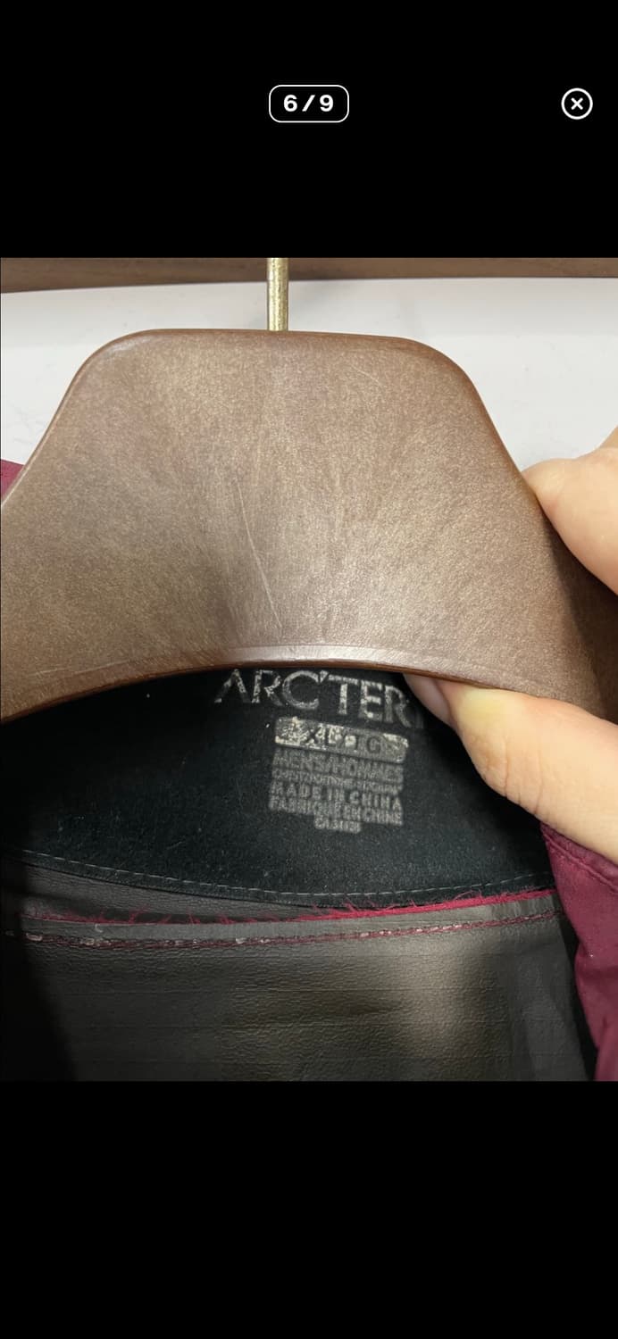 아크테릭스 버건디 고어텍스 베타 바람막이자켓 A3572 상품이미지6