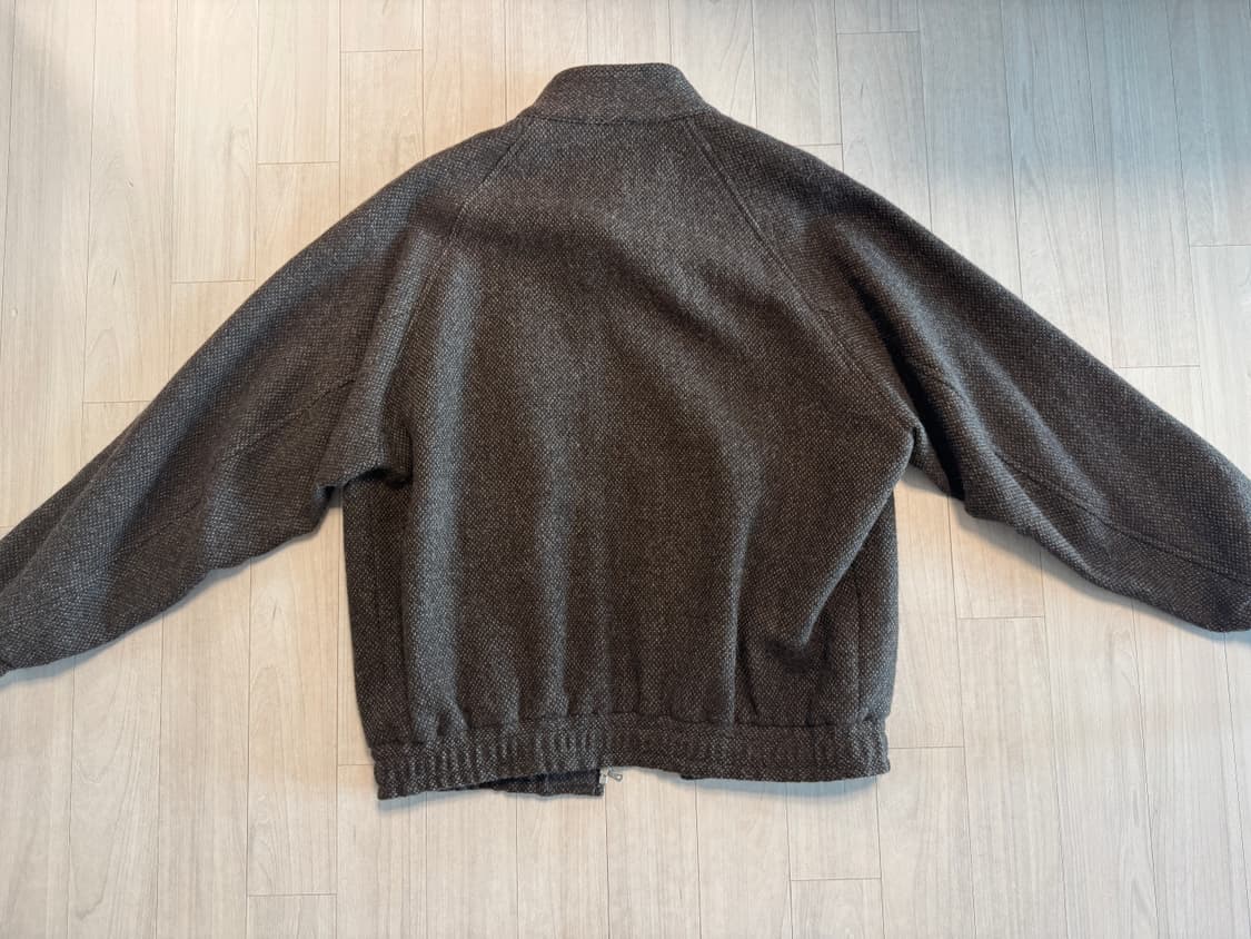 24fw 라마 셰틀랜드 울 트위드 집업 블루종 브라운 트위드 5 상품이미지2