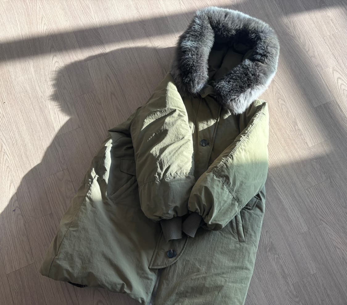 지컷 사가퍼 야상 구스다운 롱패딩 66 상품이미지5