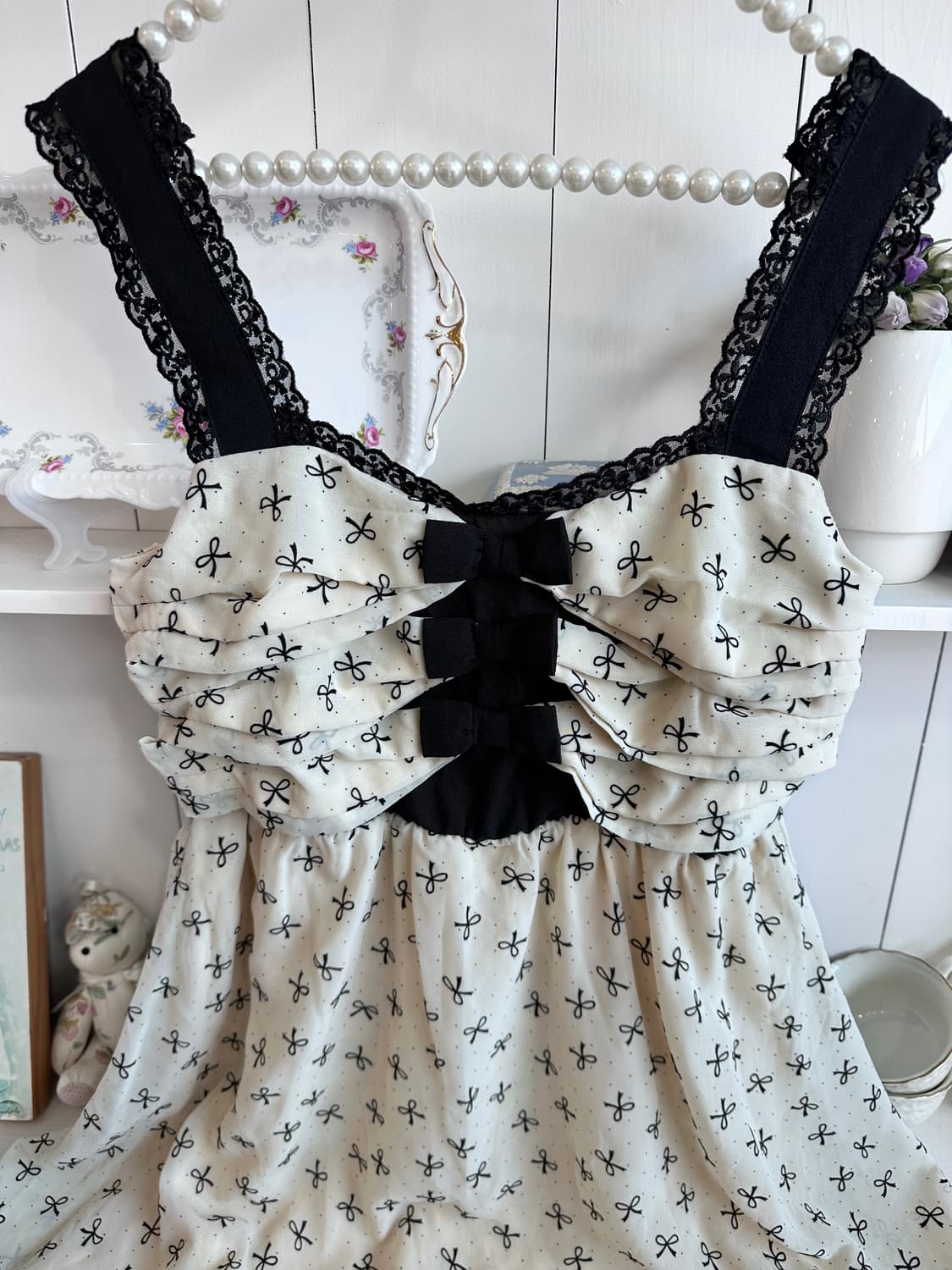 axes femme(악세즈 팜므) 리본 민소매 원피스 상품이미지4