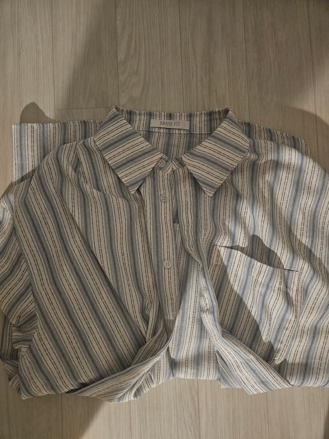 드로우핏 헤이지 펜슬 스트라이프 셔츠 L 상품이미지3