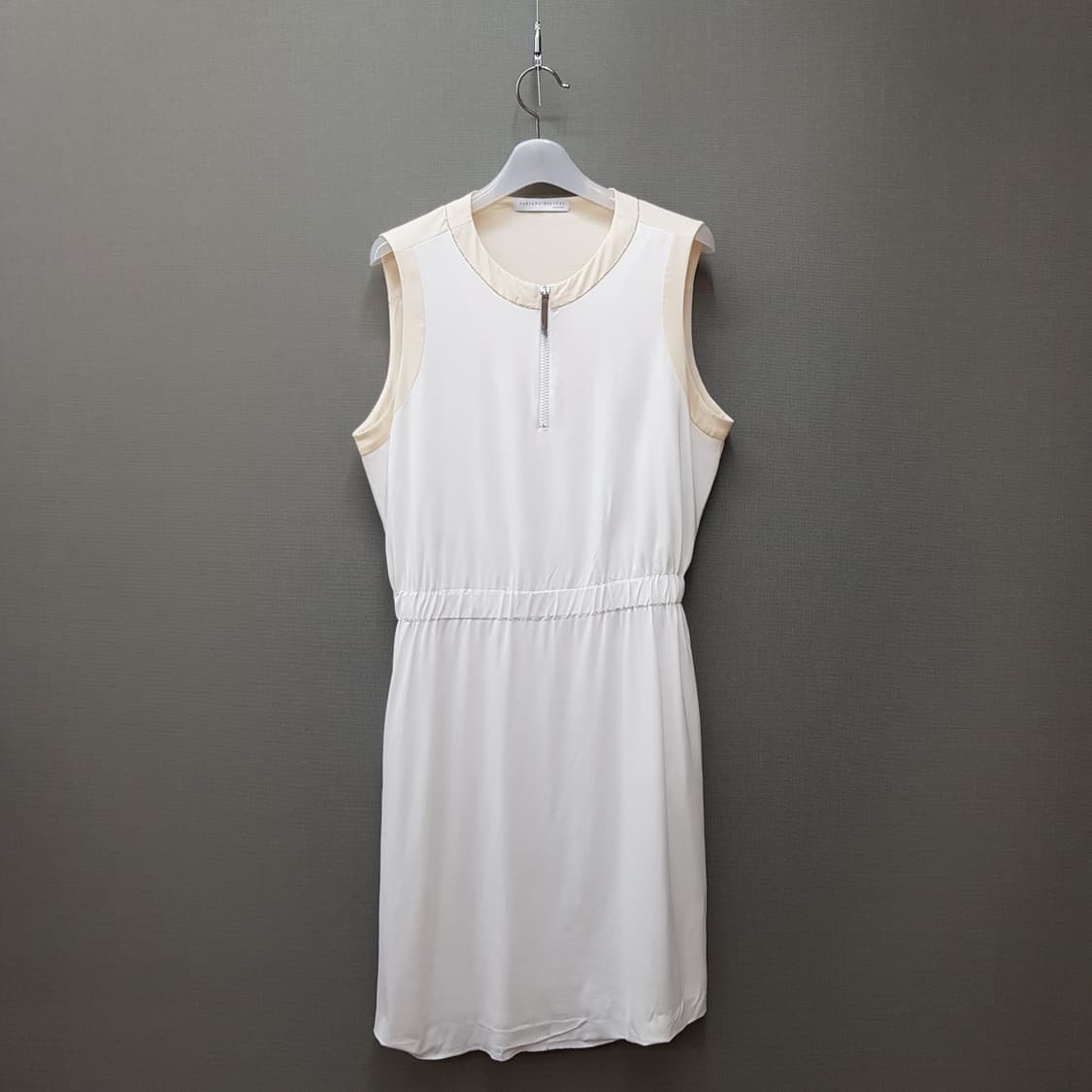 파비아나필리피  배색 슬리브리스 집업 원피스 m사이즈 상품이미지1