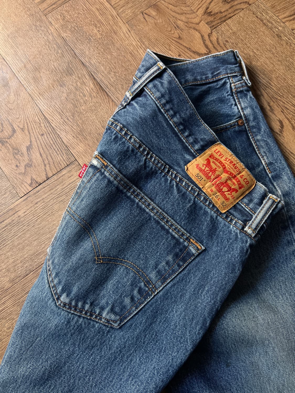 [36]리바이스 501 빈티지 워싱 데님 팬츠 상품이미지7