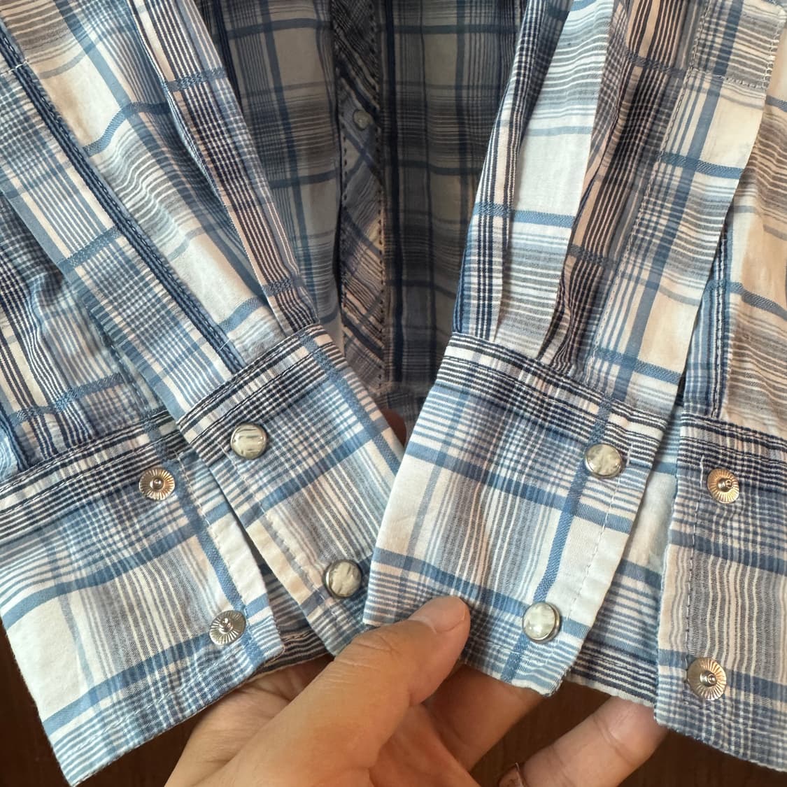 00s 랭글러 체크 웨스턴셔츠 상품이미지5
