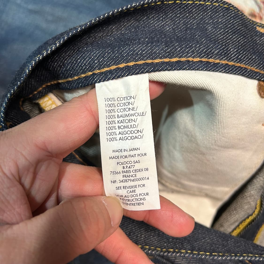 [34X34] RRL 더블알엘 셀비지 생지 데님팬츠 상품이미지9