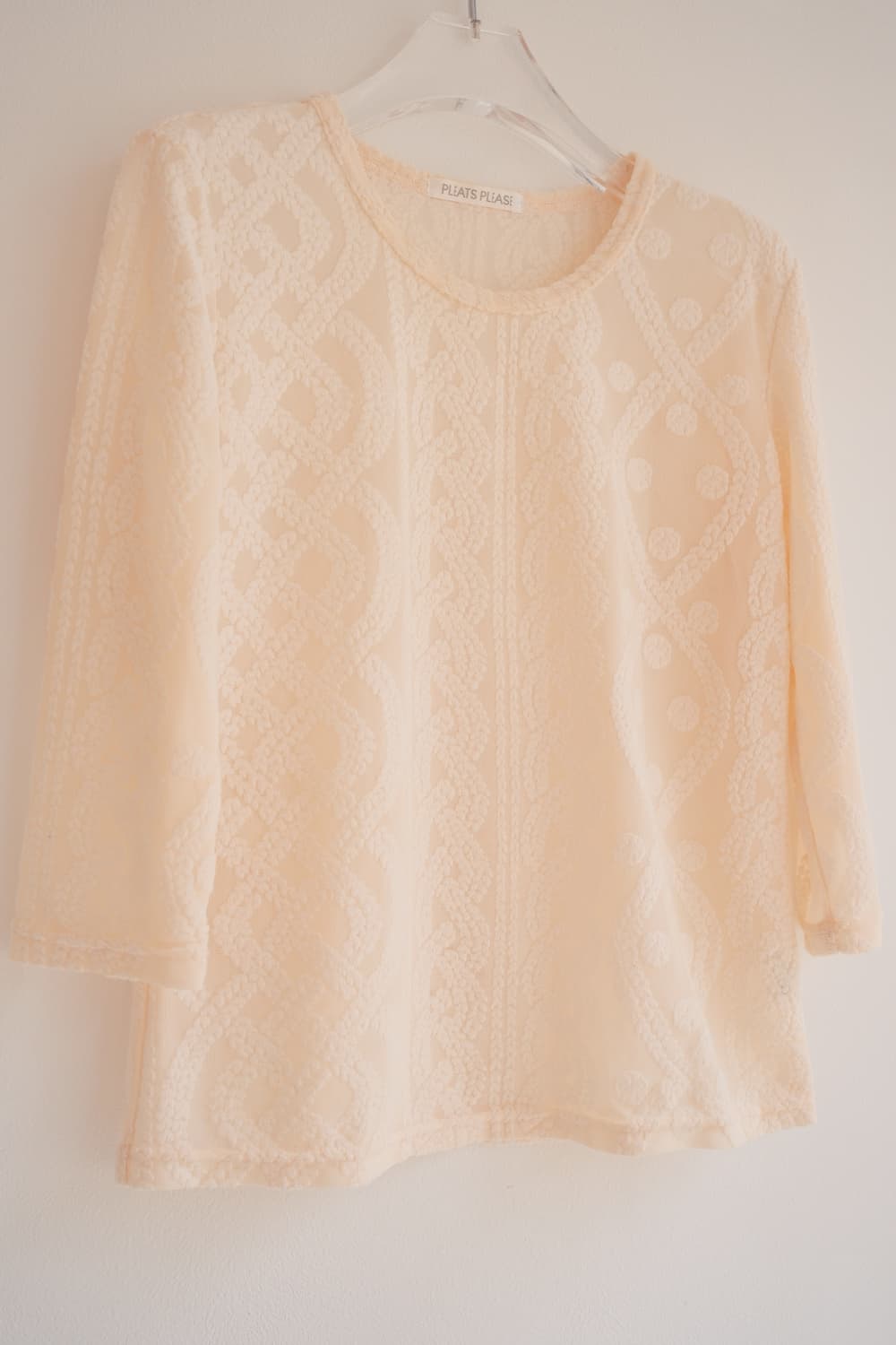 Aran jacquard sheer top 상품이미지7
