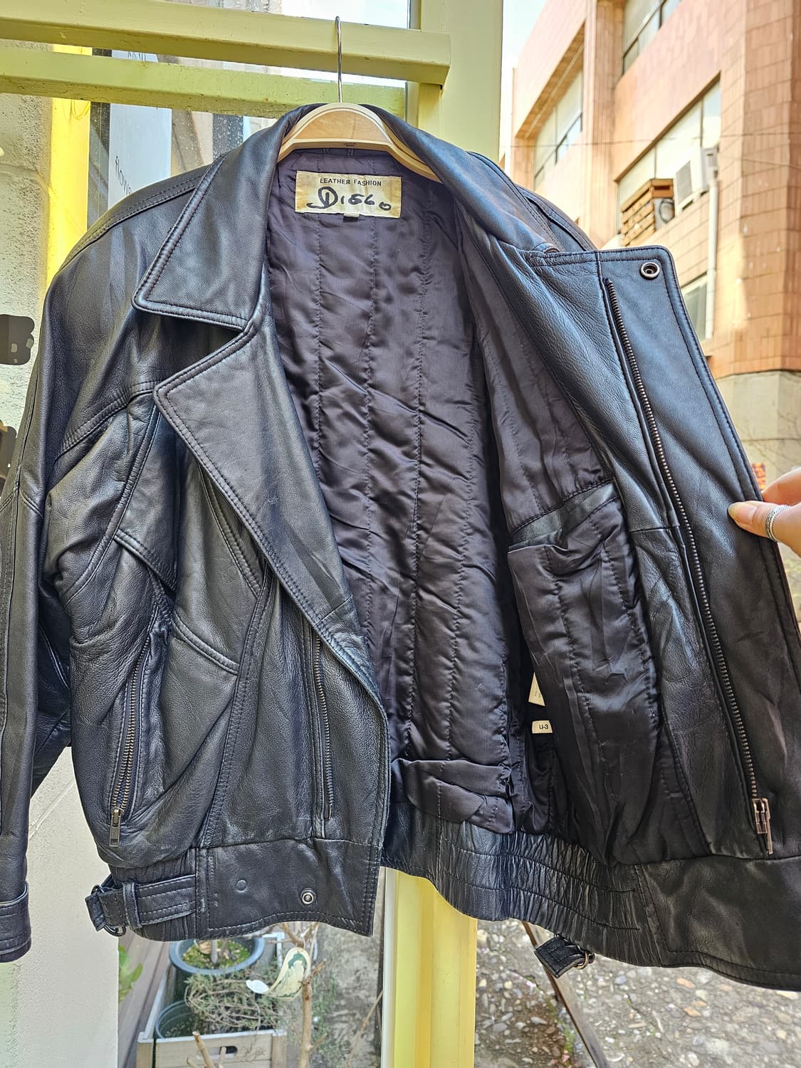 Disco 램스킨 블랙 라이더 레더(누빔안감) 상품이미지7