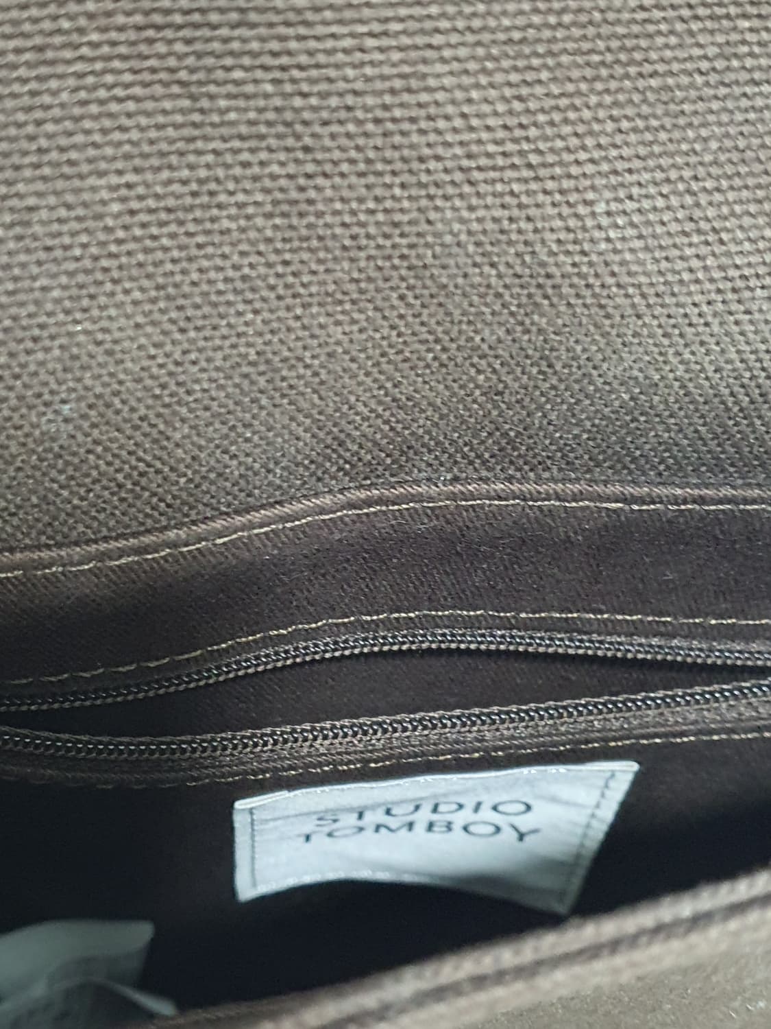 스튜디오톰보이 브라운 패브릭 미니 크로스백 상품이미지8