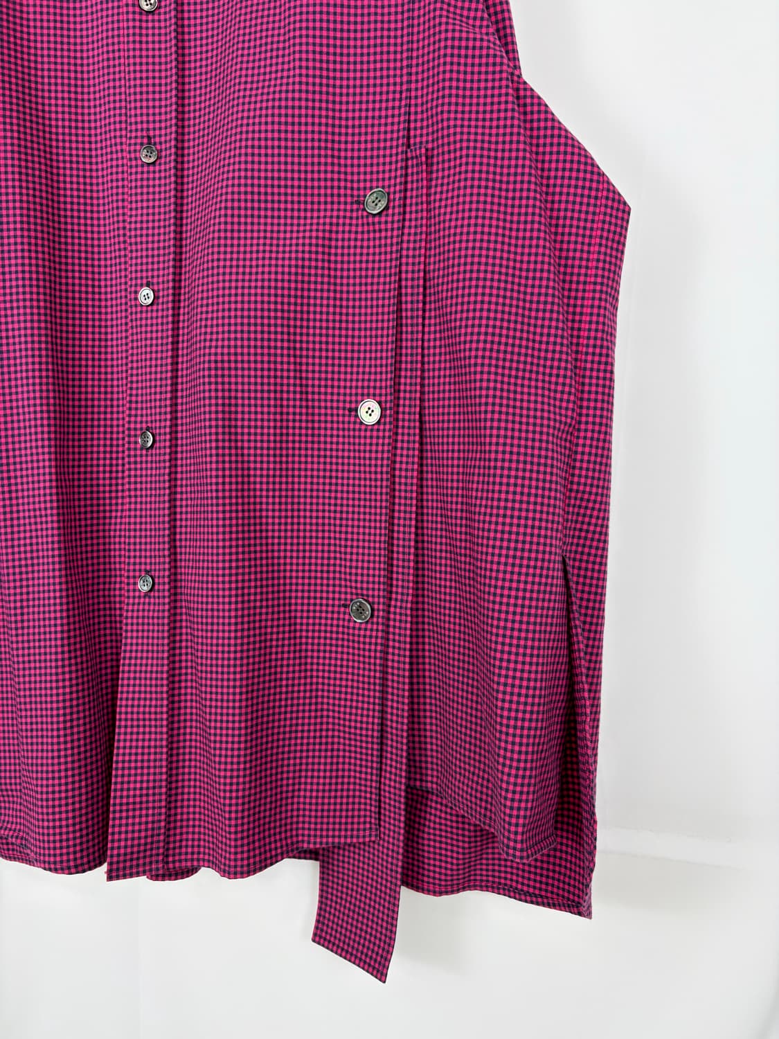 a185) 우영미 20fw 깅엄 체크셔츠 상품이미지3