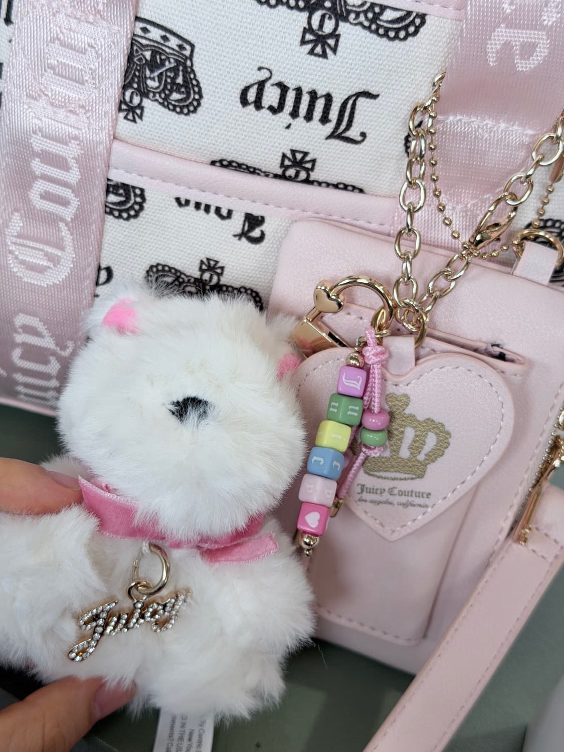 쥬시꾸뛰르 크라운 미니토트백 갸루 y2k 베이비베어 베메클 상품이미지3