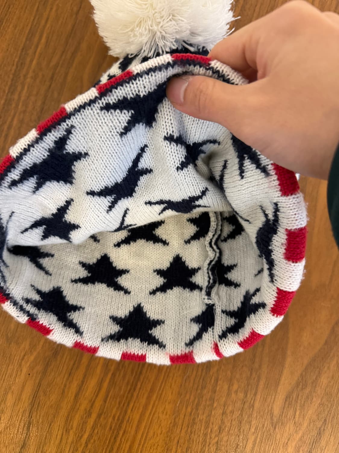 빈티지 성조기 폼폼 비니 상품이미지3