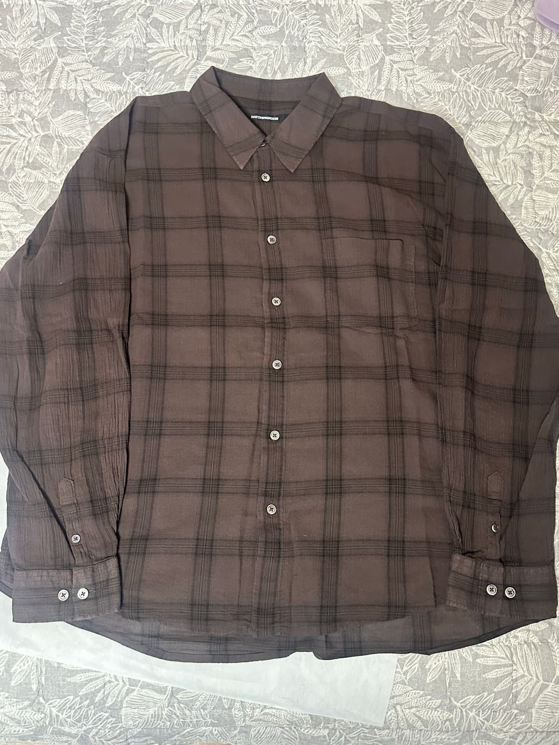 [3] 해칭룸 클래식 셔츠 브라운 상품이미지2