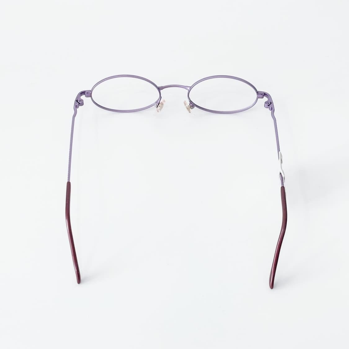 Close-up 퍼플 오벌 메탈 데드스탁 빈티지안경 상품이미지4