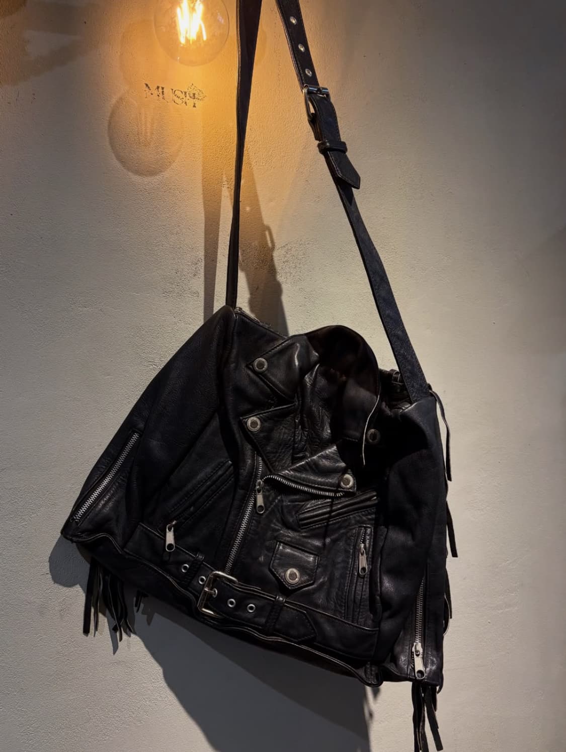 [양가죽 라이더재킷 커스텀 백 발렌시아가맛 상품이미지2