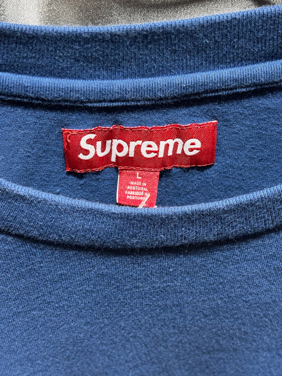 L SUPREME 슈프림 미니 박스로고 네이비 롱슬리브 상품이미지5