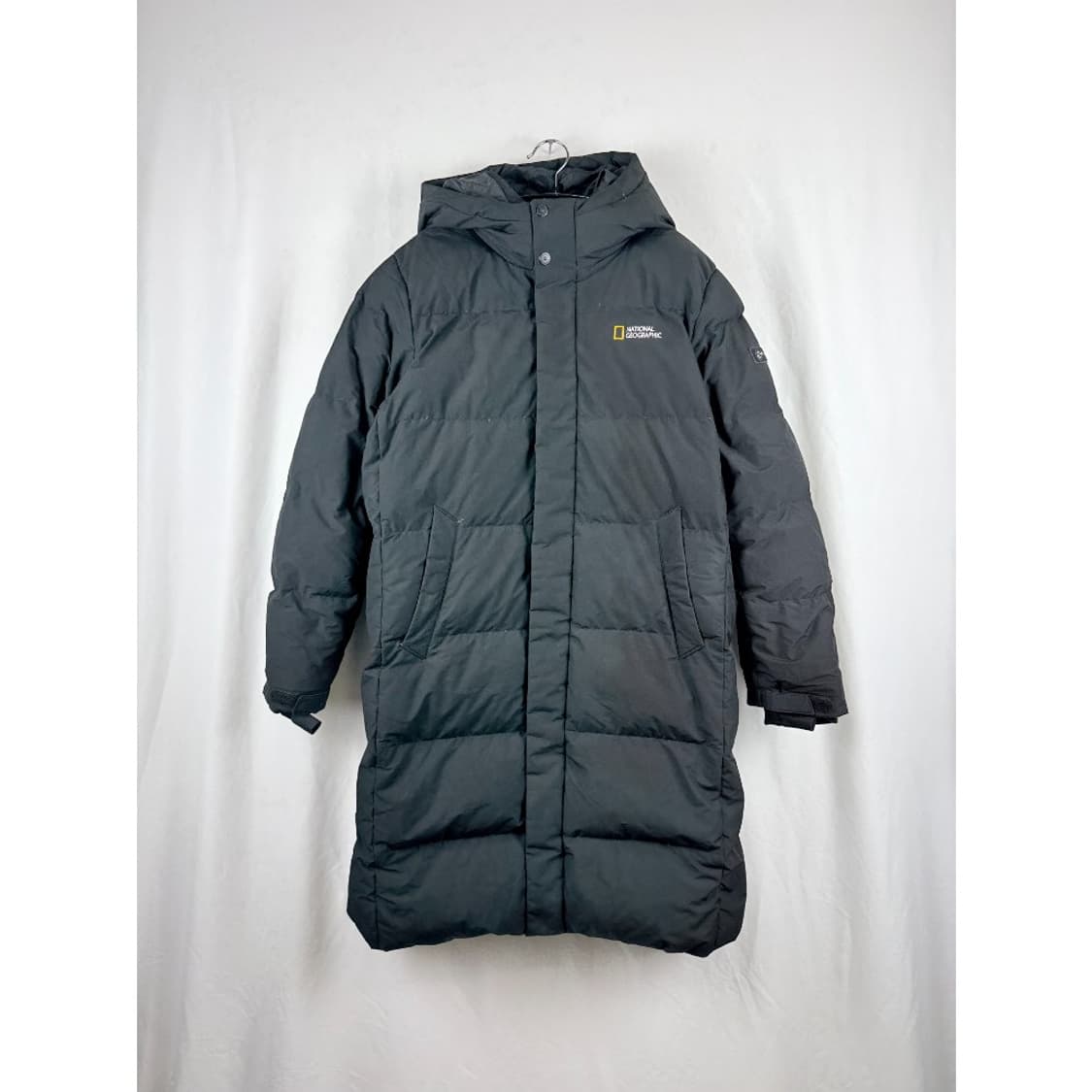 (160) 내셔널지오그래픽 키즈/우먼스 구스다운 롱패딩 블랙 상품이미지2