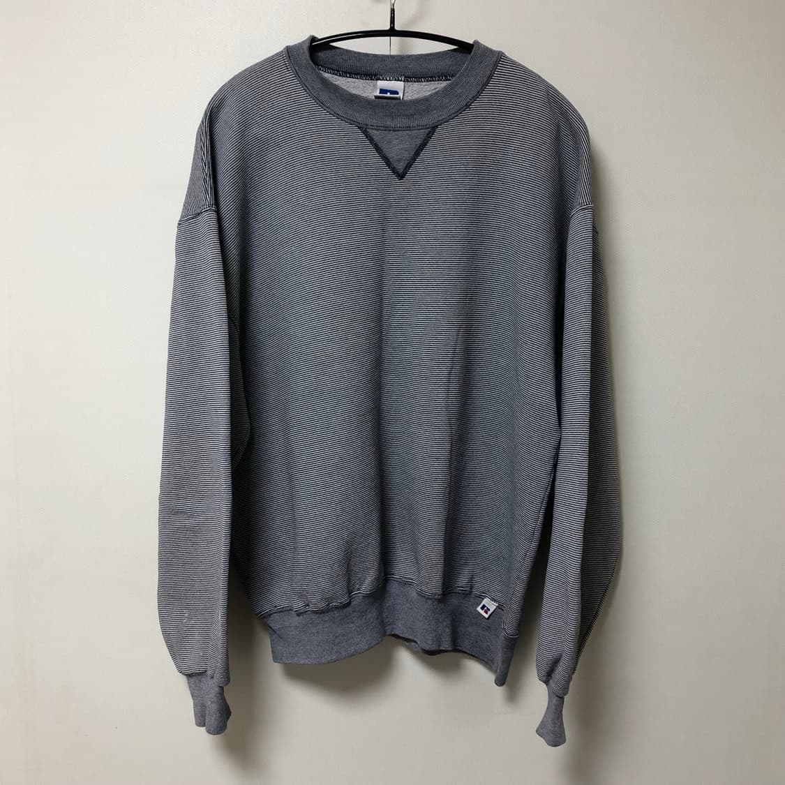 90s vtg USA 빈티지 러셀 스트라이프 L 상품이미지1