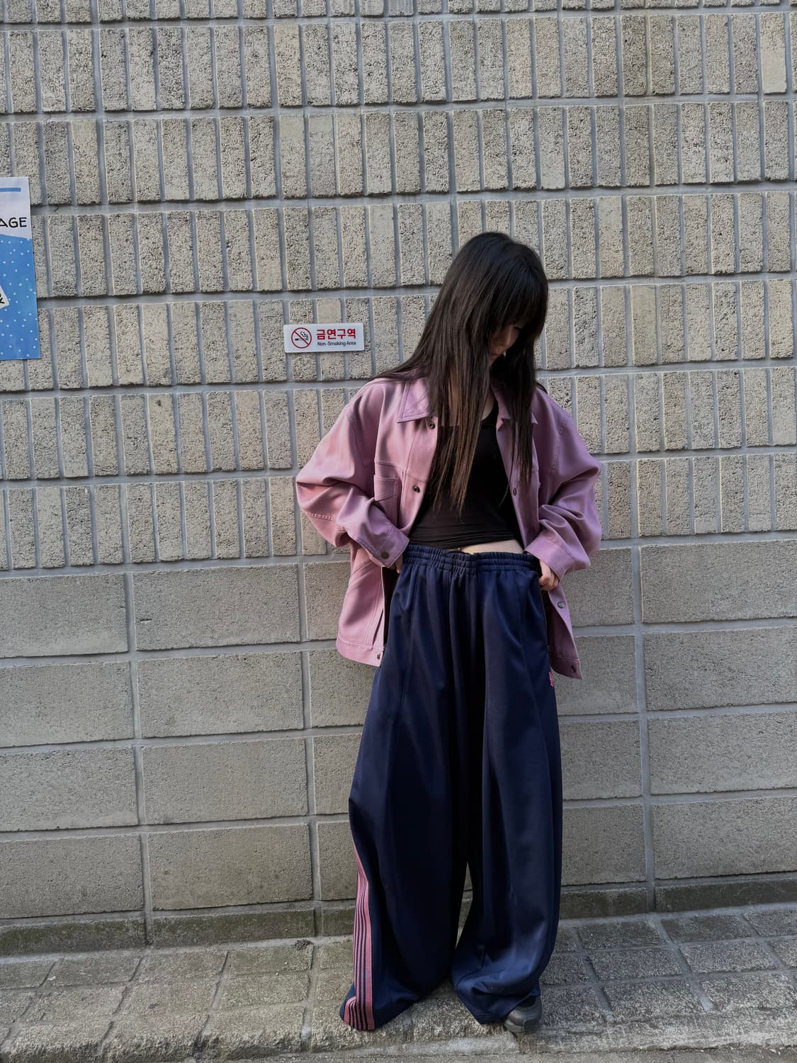 니들스 핑크&네이비 HD 트랙팬츠 상품이미지9