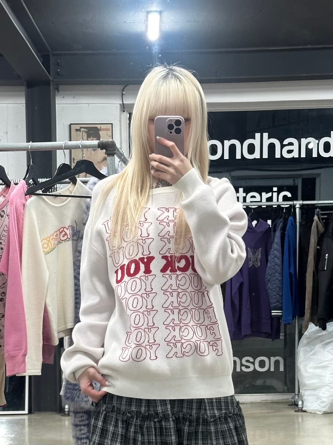 슈프림&히스테릭 글래머 17fw 콜라보 니트 상품이미지2