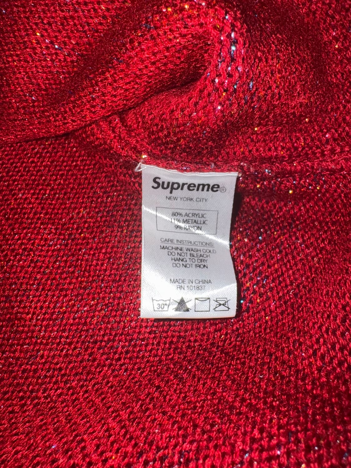 Supreme 16SS Tinsel Sweater 상품이미지5