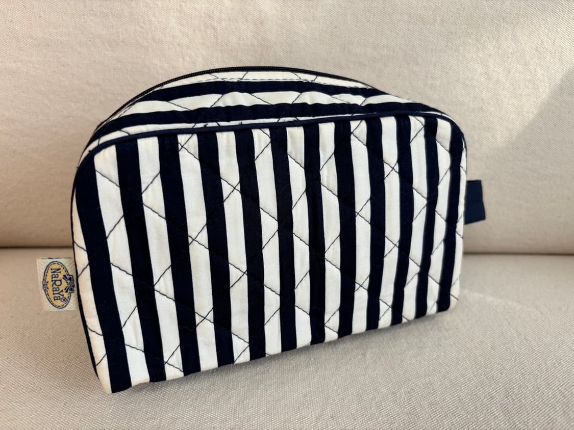 NaRaYa 나라야 스트라이프 파우치랑 슬리퍼 세트 상품이미지1