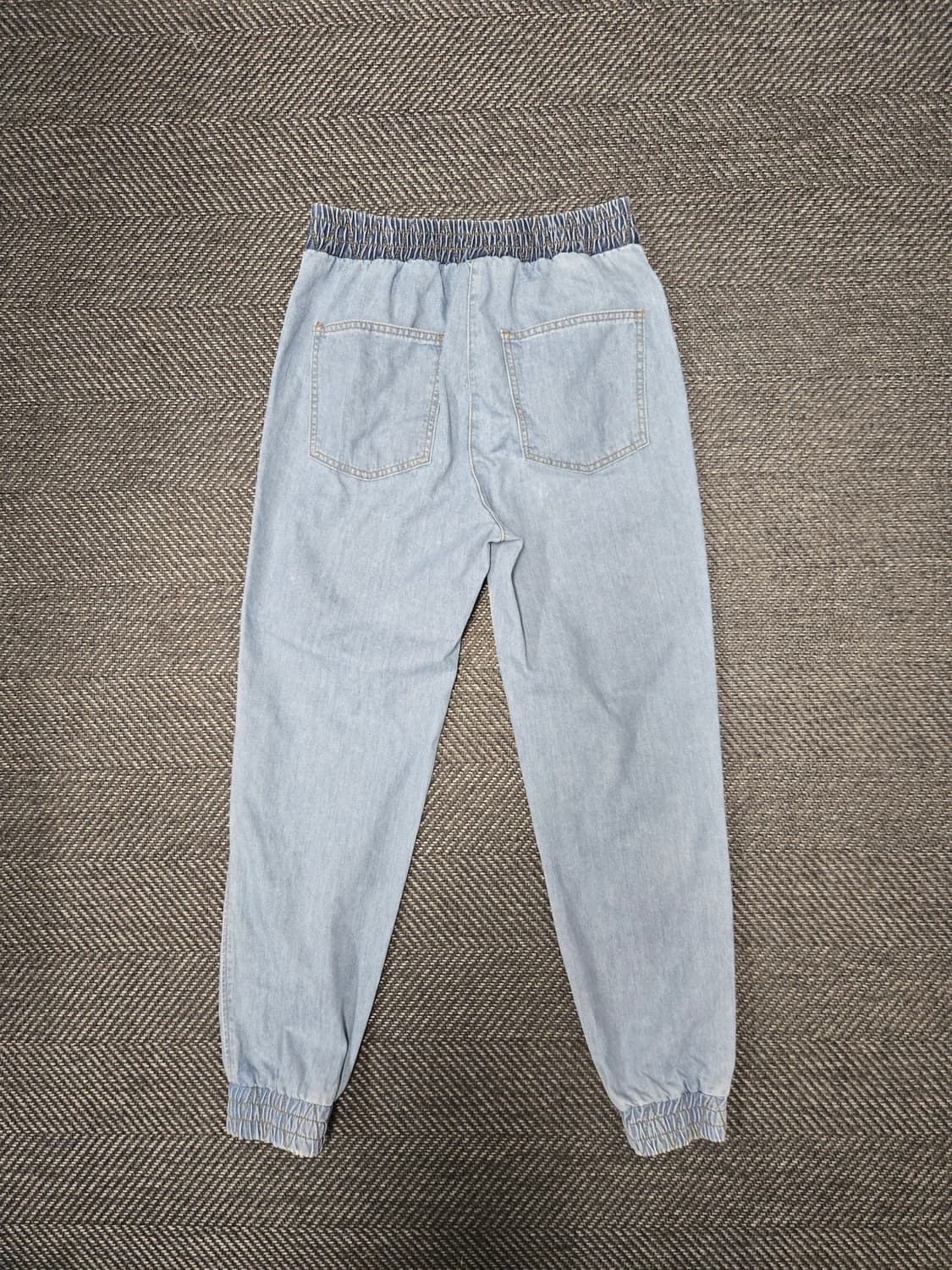 럭키슈에뜨 LUCKY 데님 조거 팬츠 36 밴딩바지 상품이미지2