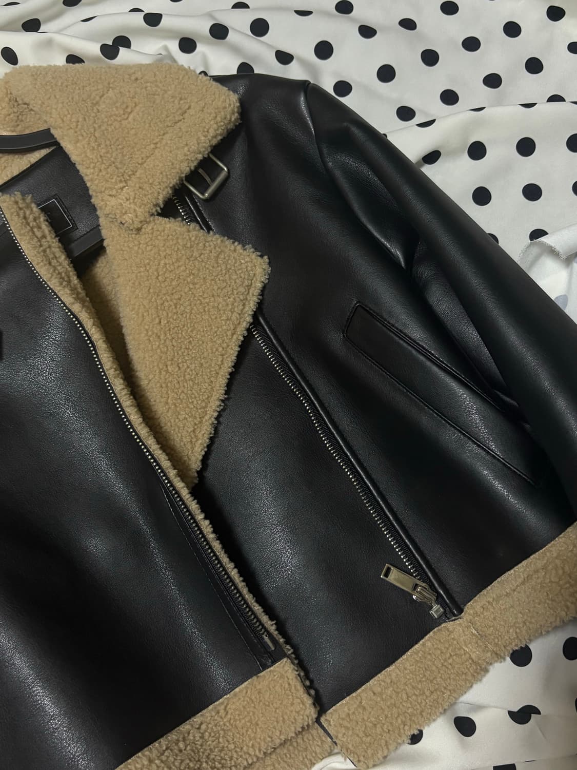 콜릿 크롭 무스탕 상품이미지2