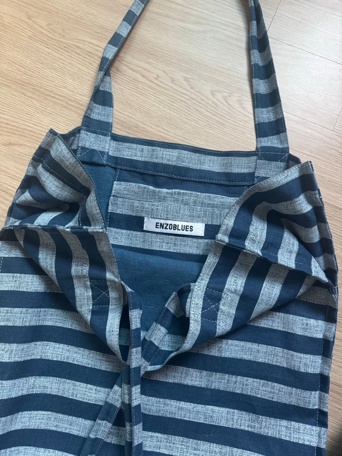 엔조블루스 스트라이프 빅 백 에코백 상품이미지3