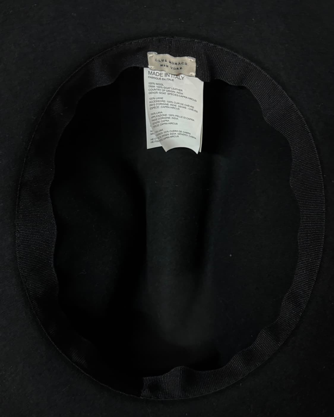 클럽모나코 레더 밴드 울 펠트 페도라 OS 상품이미지4