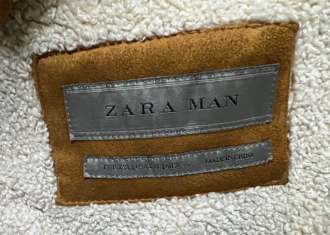 ZARA 자라 남자 무스탕자켓 코트 XL 105 상품이미지3