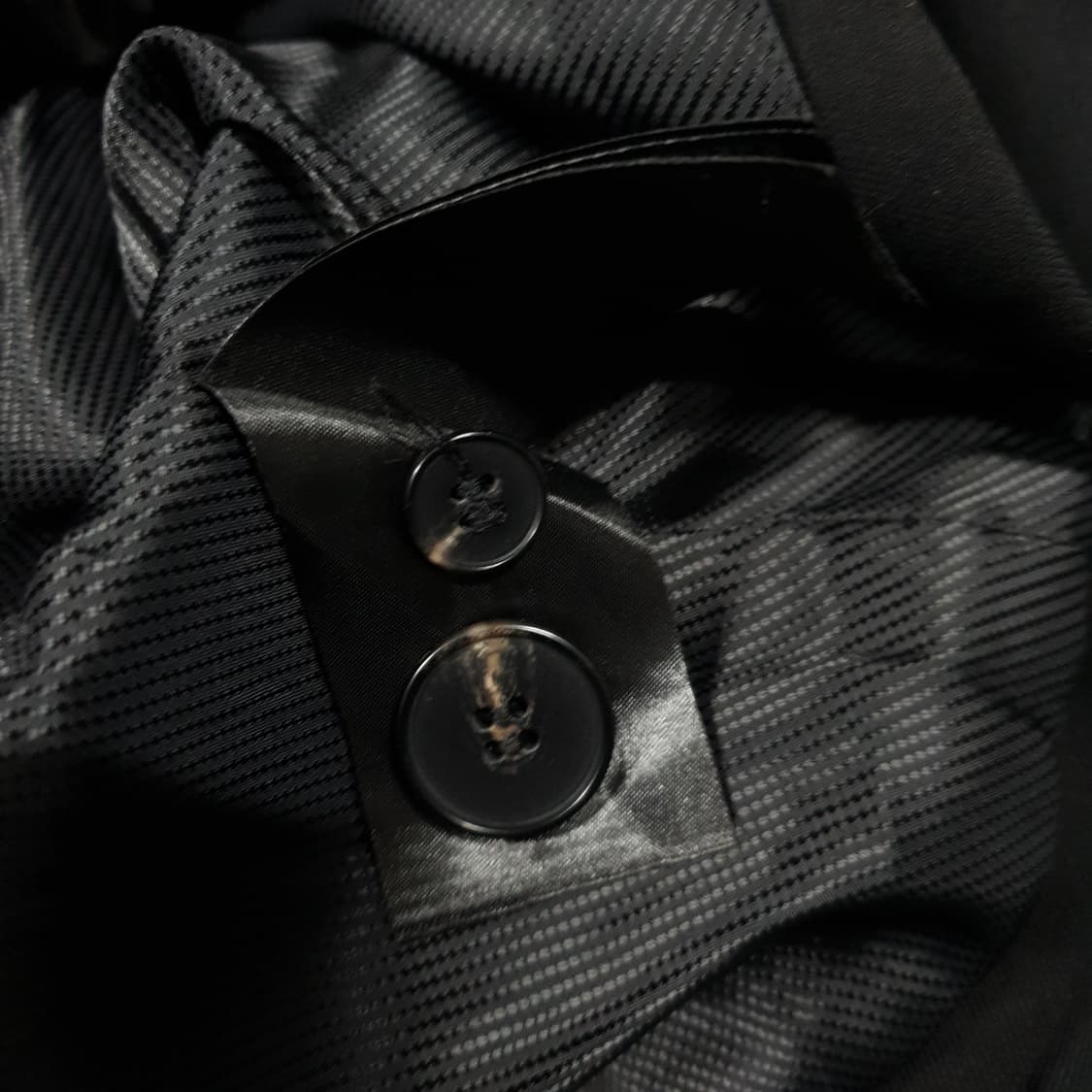 여성 55) H&M 에이치앤엠 원버튼 싱글 블레이저 정장 자켓 블랙 상품이미지3