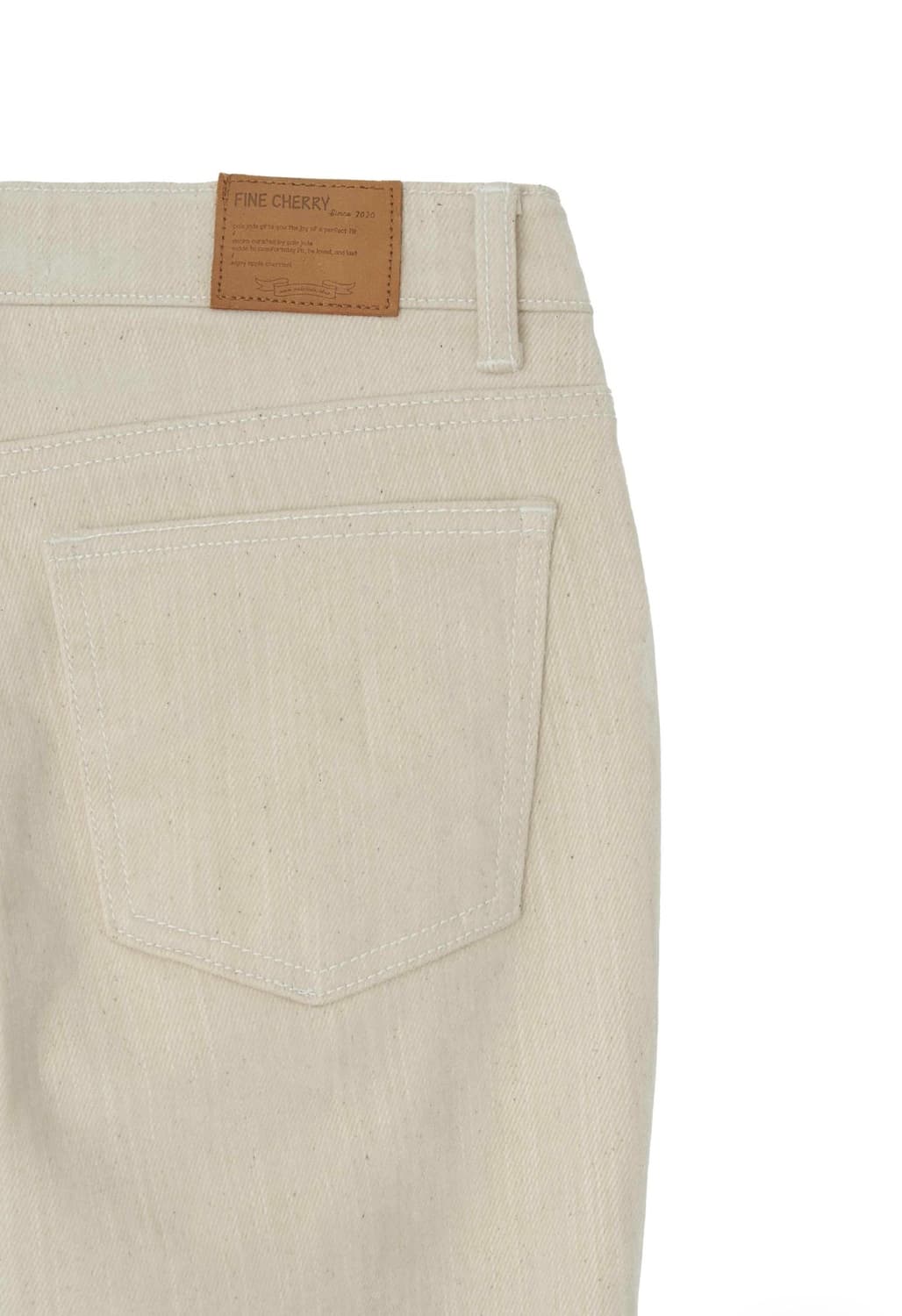 페일제이드 아이보리 부츠컷 데님진 M사이즈(새상품) 상품이미지4