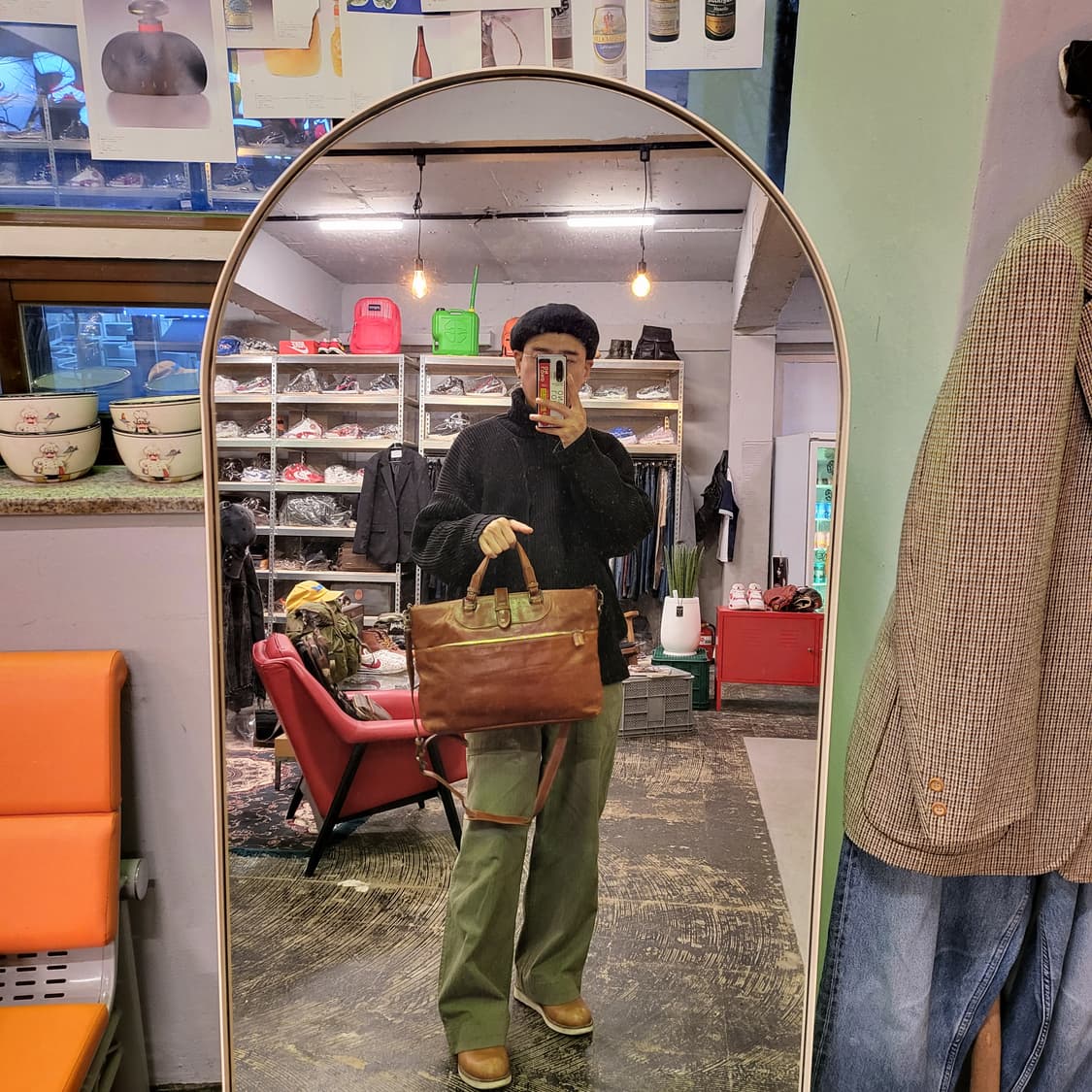 몽삭 올 레더 브리프케이스 상품이미지2