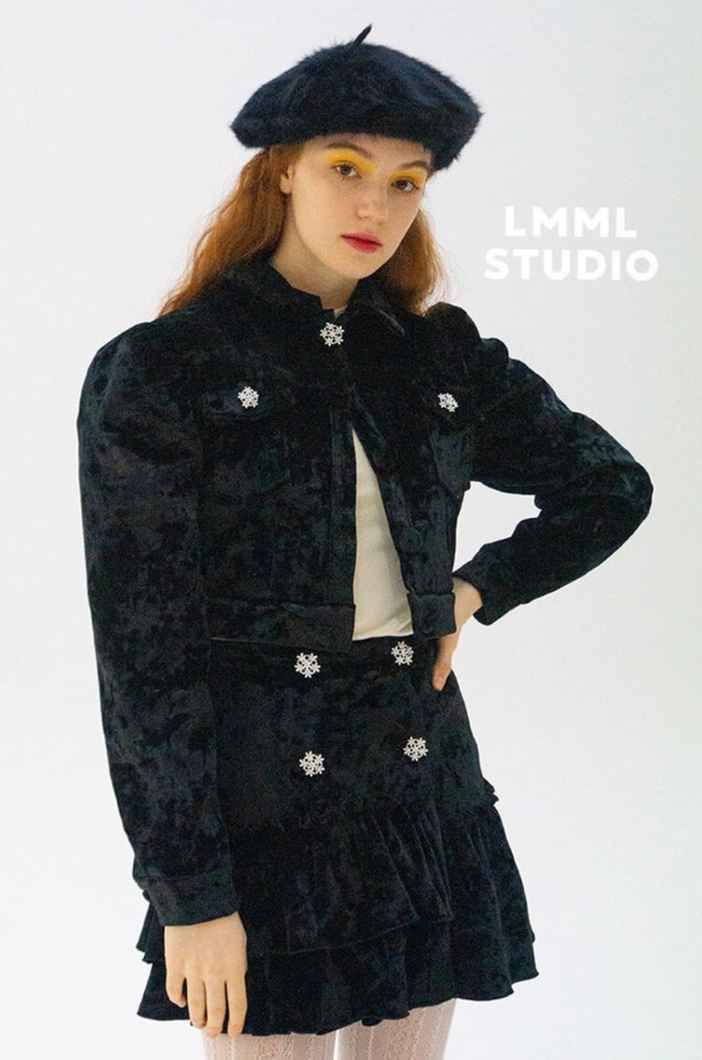 [s] lmml studio 벨벳 셋업 [오마이걸 유아 착용] 상품이미지5