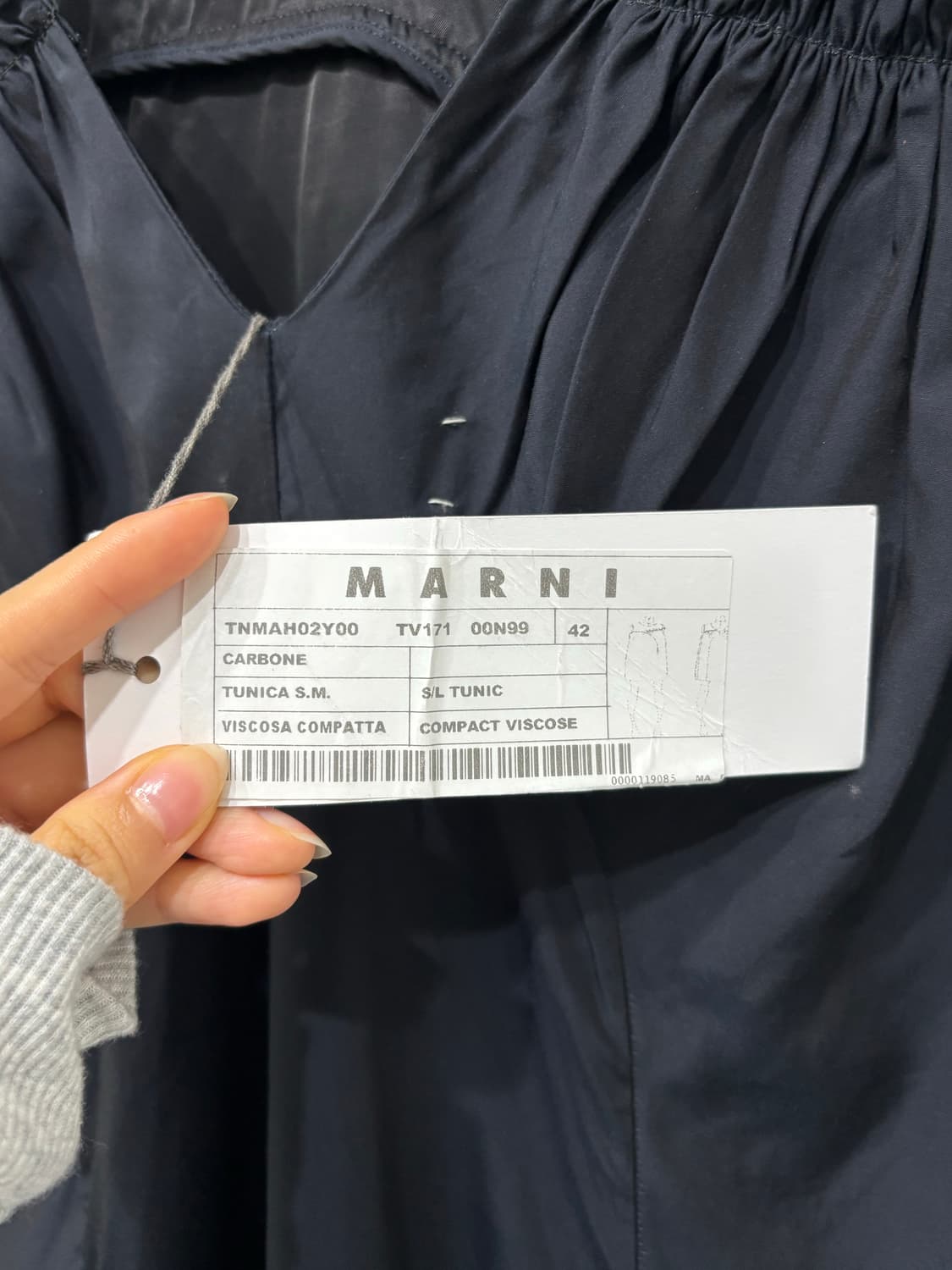 Marni 마르니 네이비 슬리브리스 원피스    상품이미지9