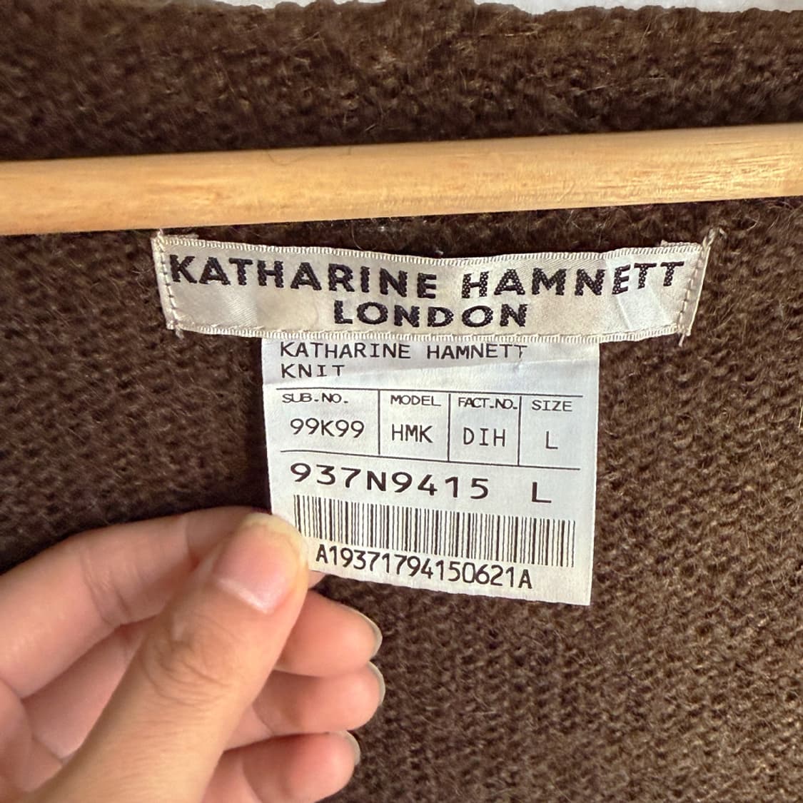 모헤어 코코아 롱후드 가디건 상품이미지4