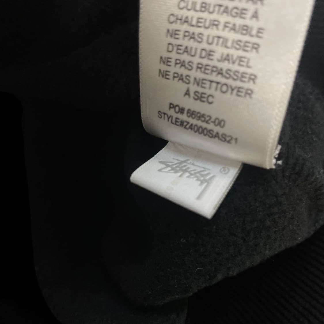 스투시 Stussy 베이직 로고 후드티 블랙 상품이미지8