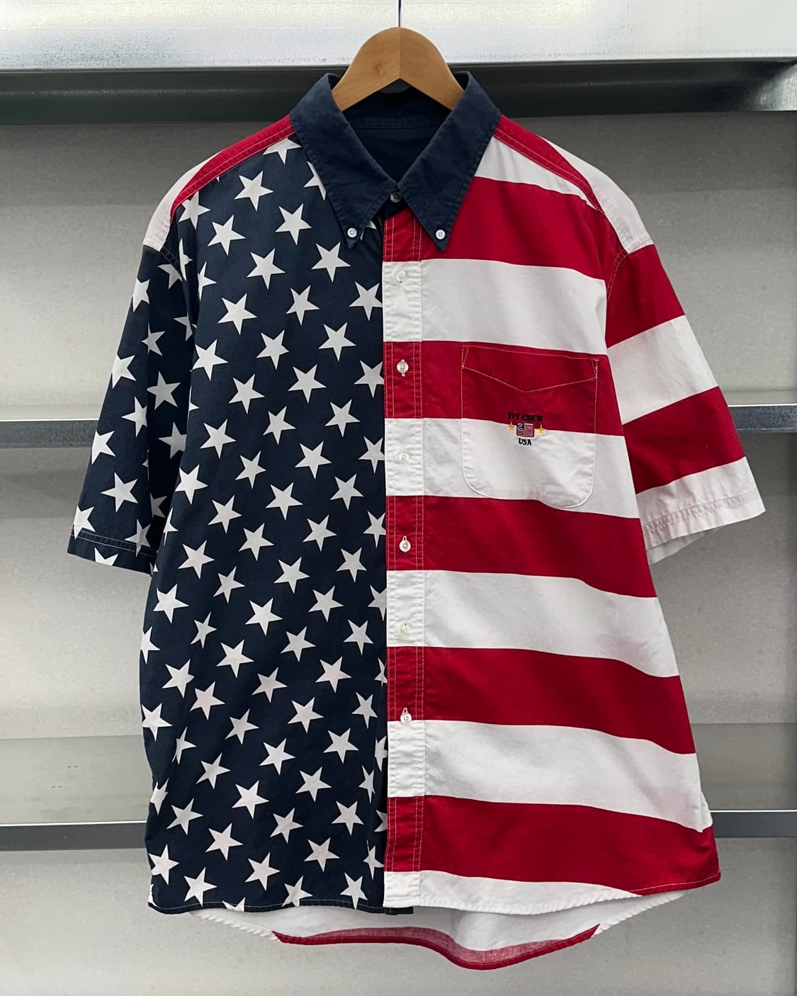 (2XL)90'S 성조기 반팔셔츠-M2426 상품이미지1