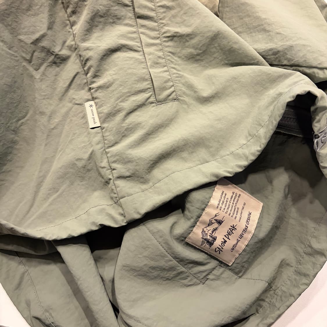 [95] 스노우피크 후드 바람막이 자켓 올리브 D106 상품이미지8