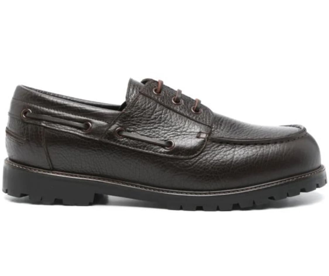 스튜디오니콜슨 레더 보트슈즈 브라운 상품이미지4