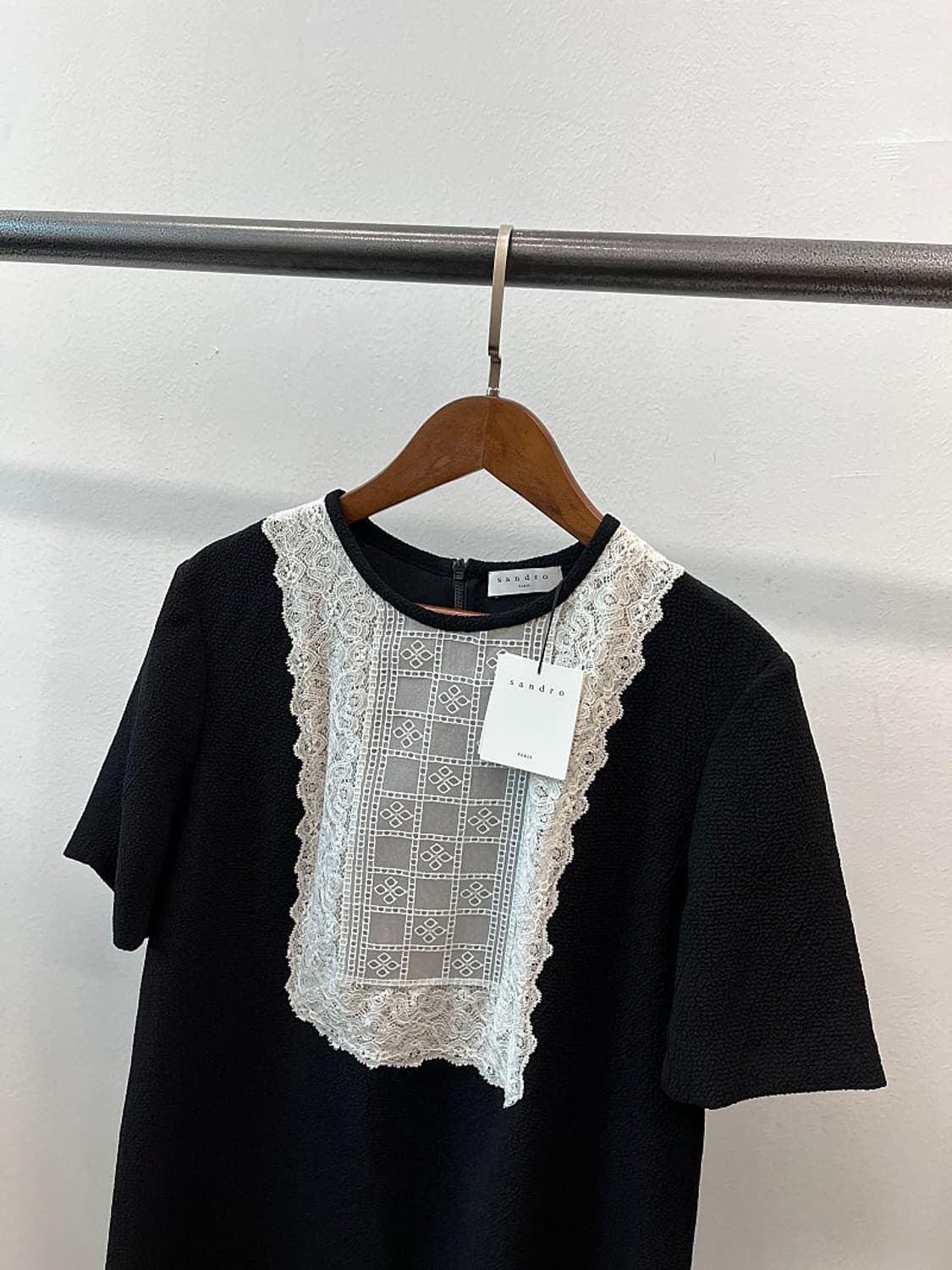 여) 산드로 레이스 미니원피스  상품이미지4