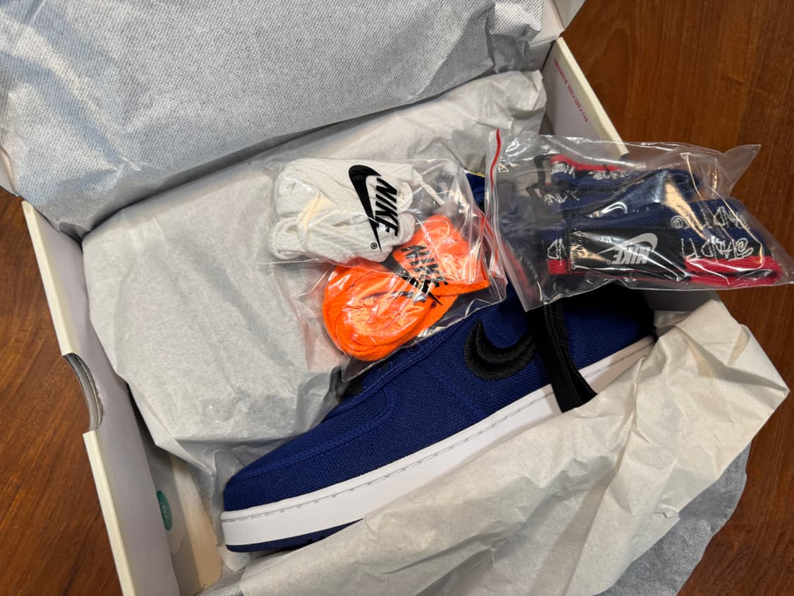 (새상품) 나이키 x 스투시 반달 하이 딥 로얄 블루 270 상품이미지4