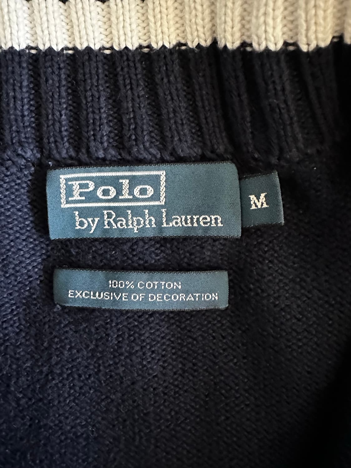 폴로 랄프로렌 빅포니 뉴욕 니트 집업 M 상품이미지3