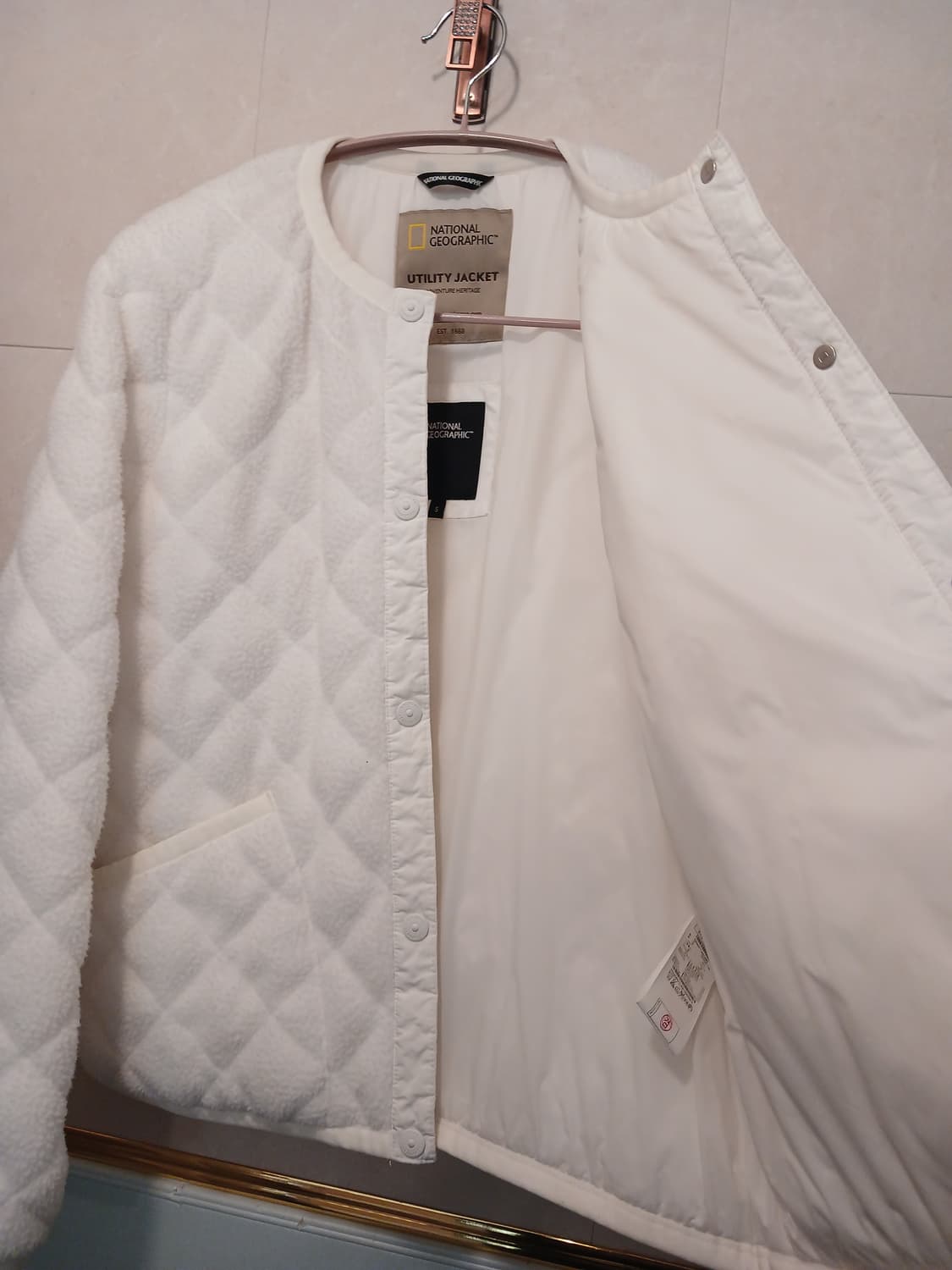 내셔널지오그래픽 정품 여성 유틸리티 뽀글이 퀼팅 자켓 90~95 사이즈 상품이미지4