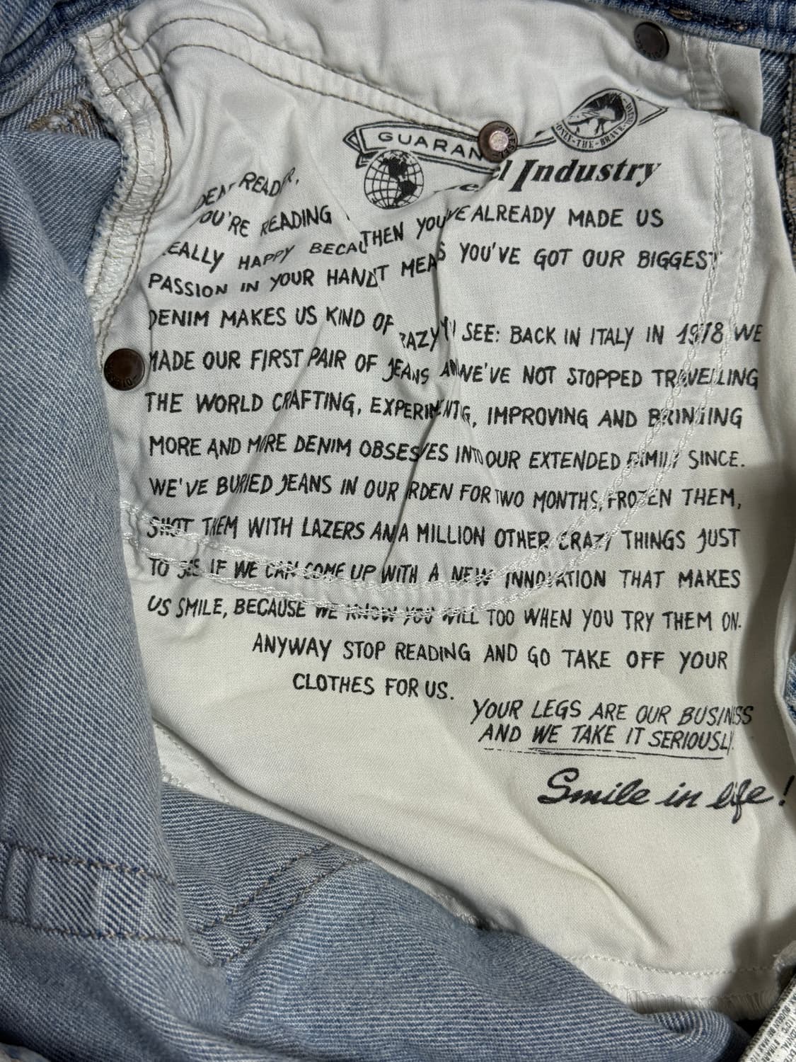 디젤 BELTHER 데님팬츠(정품) 상품이미지5