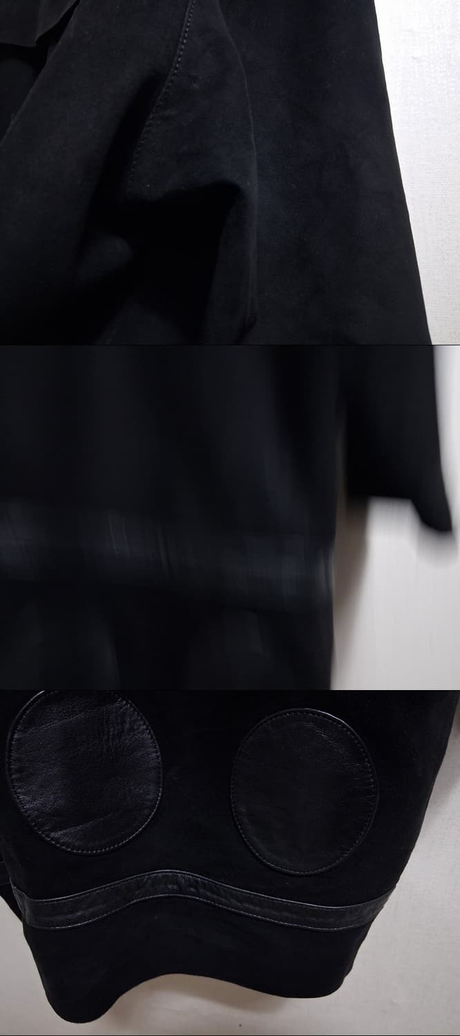 TENOROC 양가죽가죽코트 케이프큰카라 양가죽스웨이드 코트 77 42  상품이미지9