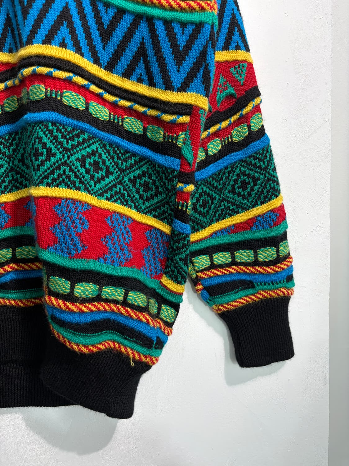 Wool 100% 3D 멀티컬러 vintage knit L 상품이미지4