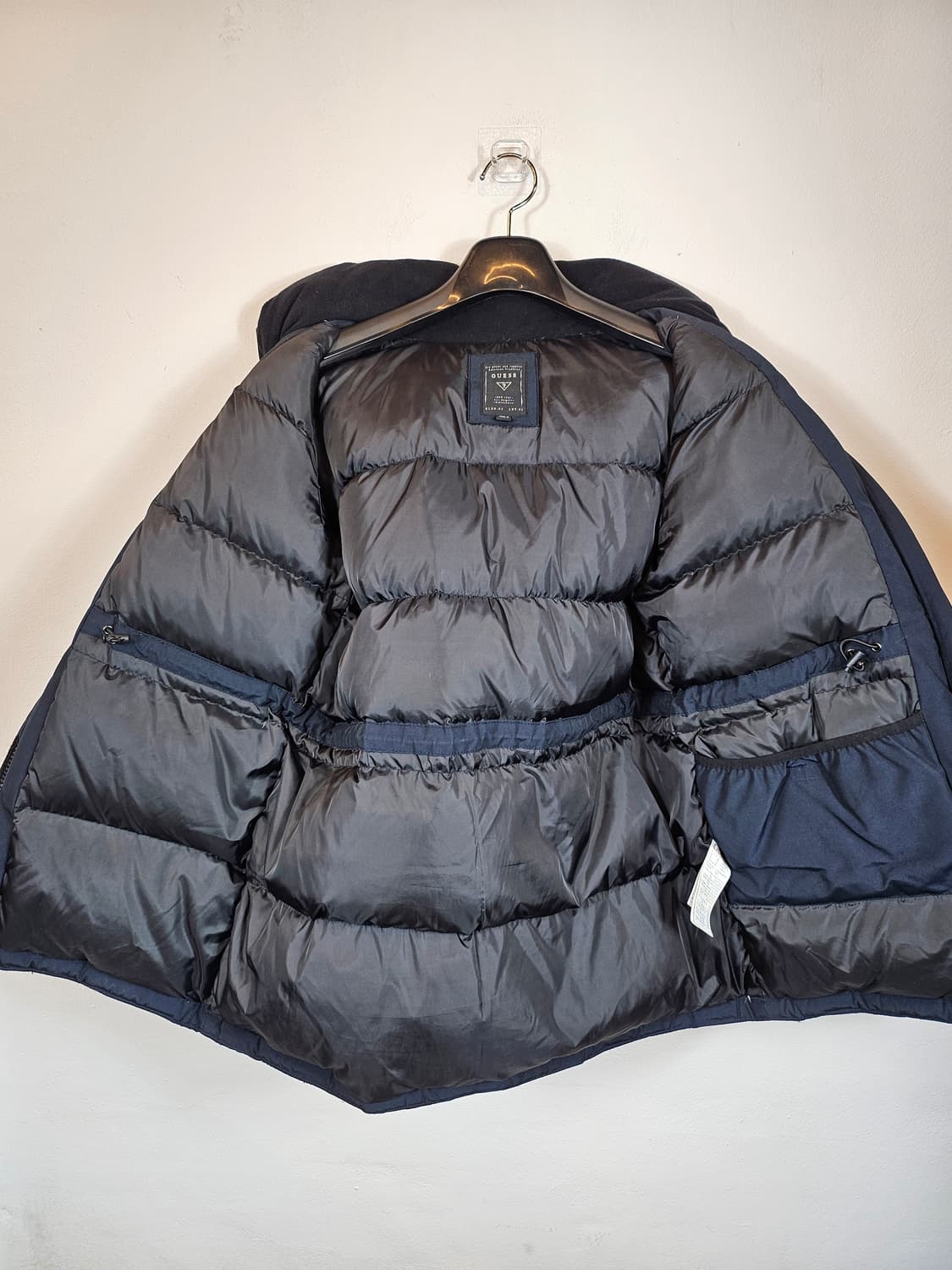 게스 네이비 후드다운패딩 95 M 상품이미지4